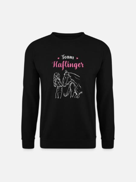 Haflinger I Pony Pferde Spruch Motiv für Reiterin - Unisex Pullover - Schwarz
