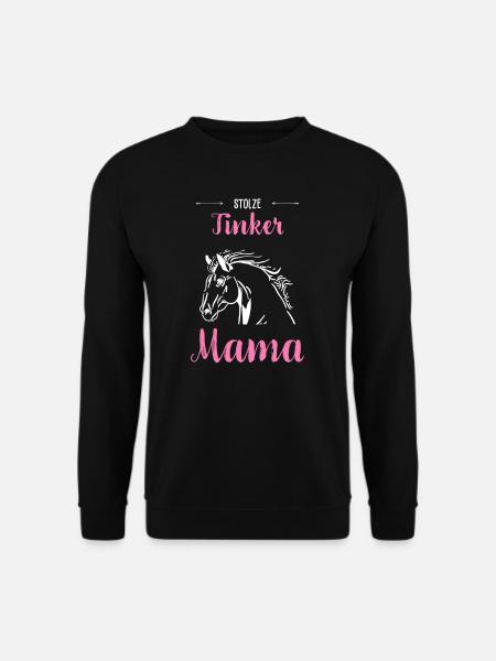 Tinker I Pony Pferde Spruch Motiv für Reiterin - Unisex Pullover - Schwarz