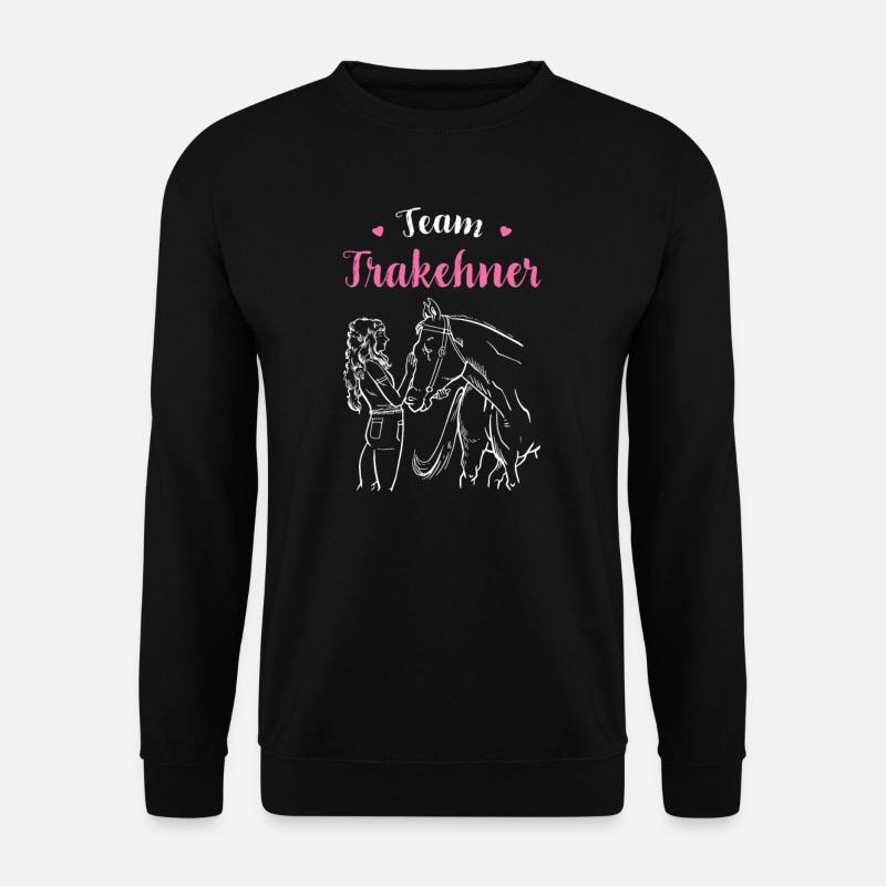Trakehner I Pony Pferde Spruch Motiv für Reiterin - Unisex Pullover - Schwarz