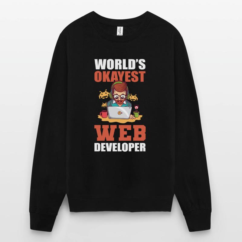 Worlds Okayest Web Developer Programmer Unisex Pullover