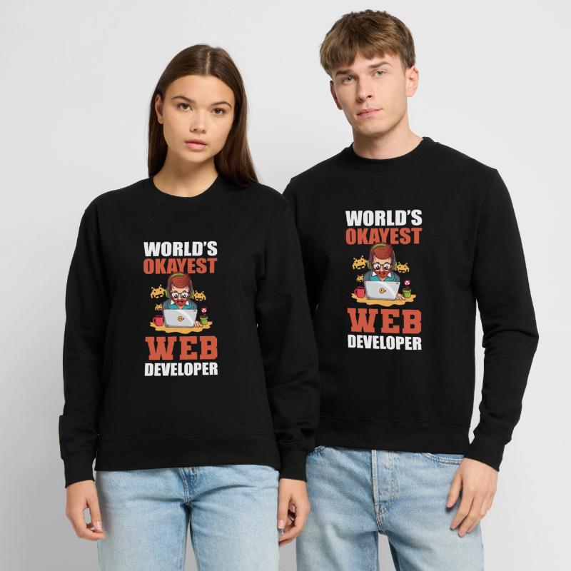 Worlds Okayest Web Developer Programmer Unisex Pullover