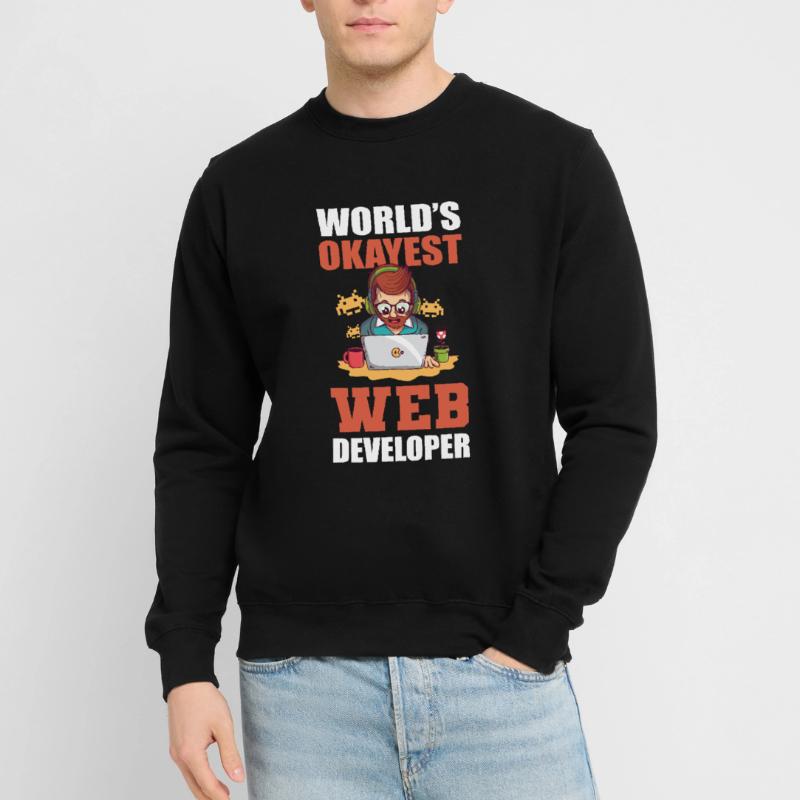 Worlds Okayest Web Developer Programmer Unisex Pullover