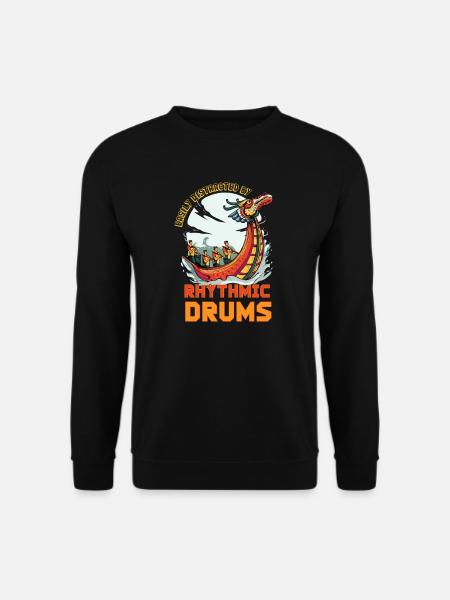 dragon boat paddle boat japanese rowing - Unisex Sweatshirt - black