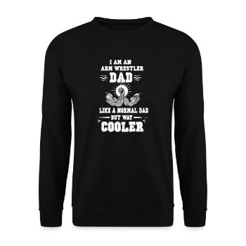 Arm wrestling tree felling weight training Armwrestling - Unisex Sweatshirt - black - Front - Alina (178cm) & Michal (187cm)