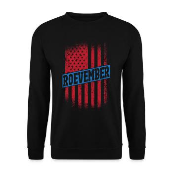 Roevember Election November Politic - Unisex Sweatshirt - black - Front - Alina (178cm) & Michal (187cm)