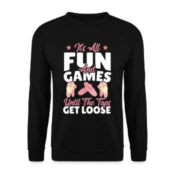 Ballerine Ballet Danseuse - Sweat-shirt Unisexe - noir - Devant - Alina (178cm) & Michal (187cm)