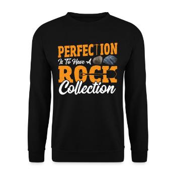 Minéraux Pierres Recherche Géologie - Sweat-shirt Unisexe - noir - Devant - Alina (178cm) & Michal (187cm)