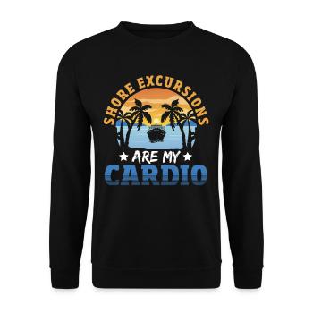 Bateau de croisière Vacances Famille - Sweat-shirt Unisexe - noir - Devant - Alina (178cm) & Michal (187cm)