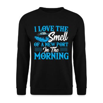 Bateau de croisière Vacances Famille - Sweat-shirt Unisexe - noir - Devant - Alina (178cm) & Michal (187cm)