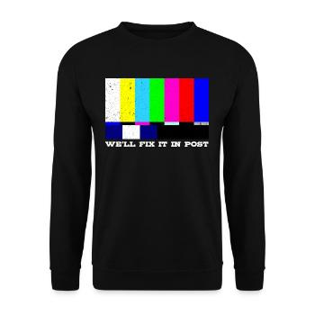 Réalisateur Réalisateur Hollywood Producteur de caméra Kamer - Sweat-shirt Unisexe - noir - Devant - Alina (178cm) & Michal (187cm)