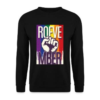 Roevember Election November Politic - Unisex Sweatshirt - black - Front - Alina (178cm) & Michal (187cm)