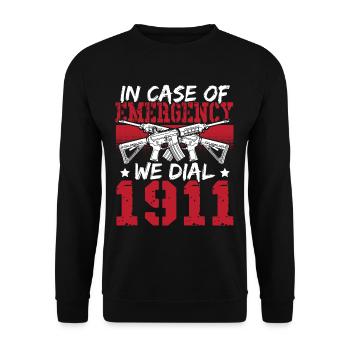 2nd Amendment Gun Rights Gun Lover - Unisex Sweatshirt - black - Front - Alina (178cm) & Michal (187cm)