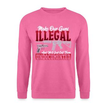 2nd Amendment Gun Rights Gun Lover - Unisex Sweatshirt - pink - Front