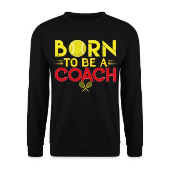 Coach Tennis | Cadeau coach Tennis Le Meilleur - Sweat-shirt Unisexe - noir - Devant - Alina (178cm) & Michal (187cm)