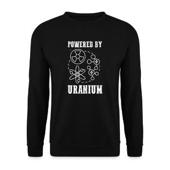 Atomkraftwerk Nuklear Energie Erneuerbare Energie - Unisex Pullover - Schwarz - Vorne - Alina (178cm) & Michal (187cm)