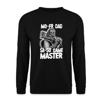 Larp Live Action Role Play NPC Game Master - Unisex Pullover - Schwarz - Vorne - Alina (178cm) & Michal (187cm)
