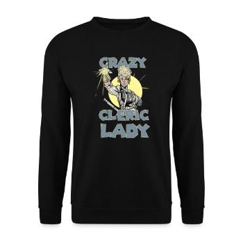 Larp Live Action Role Play NPC Game Master - Unisex Pullover - Schwarz - Vorne - Alina (178cm) & Michal (187cm)
