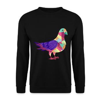 Colombophiles cadeaux hommes pigeon voyageur pigeon - Sweat-shirt Unisexe - noir - Devant - Alina (178cm) & Michal (187cm)