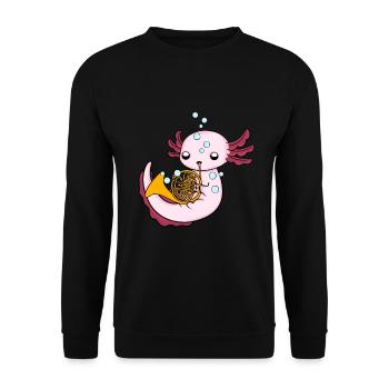 Axolotl Orchestre de Cor Français Musique Enfants Cor Français - Sweat-shirt Unisexe - noir - Devant - Alina (178cm) & Michal (187cm)