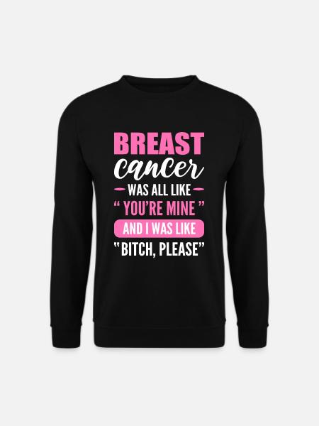 It Was All Like Pink Ribbon Breast Cancer - Unisex Pullover - Schwarz