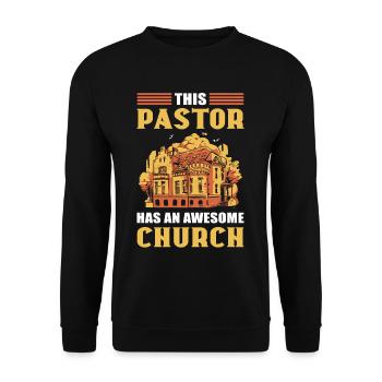 Ce pasteur a une église chrétienne géniale - Sweat-shirt Unisexe - noir - Devant - Alina (178cm) & Michal (187cm)