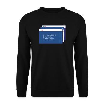 Hacker Programmeur Développeur Informatique - Sweat-shirt Unisexe - noir - Devant - Alina (178cm) & Michal (187cm)