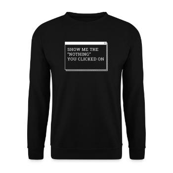 Hacker Programmer Developer Computer Science - Unisex Sweatshirt - black - Front - Alina (178cm) & Michal (187cm)