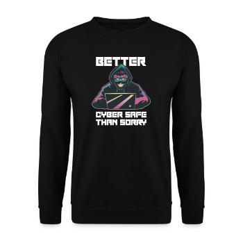 Hacker Programmeur Développeur Informatique - Sweat-shirt Unisexe - noir - Devant - Alina (178cm) & Michal (187cm)