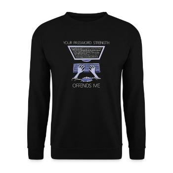 Hacker Programmeur Développeur Informatique - Sweat-shirt Unisexe - noir - Devant - Alina (178cm) & Michal (187cm)