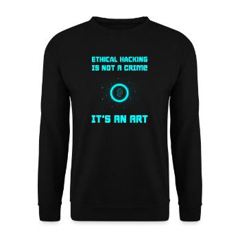 Hacker Programmeur Développeur Informatique - Sweat-shirt Unisexe - noir - Devant - Alina (178cm) & Michal (187cm)