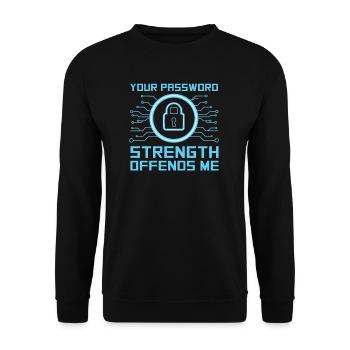 Hacker Programmeur Développeur Informatique - Sweat-shirt Unisexe - noir - Devant - Alina (178cm) & Michal (187cm)