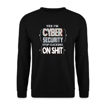 Hacker Programmer Developer Computer Science - Unisex Sweatshirt - black - Front - Alina (178cm) & Michal (187cm)