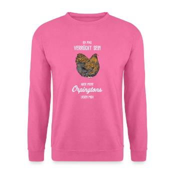 Orpington Hühner I Chicken Geflügel Motiv für - Unisex Pullover - Pink - Vorne