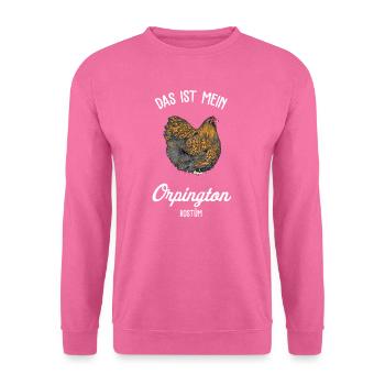 Orpington Hühner I Chicken Geflügel Motiv für - Unisex Pullover - Pink - Vorne
