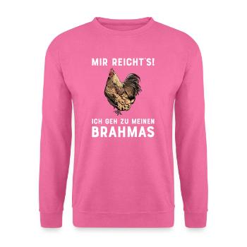 Brahma Hühner I Chicken Geflügel Motiv für - Unisex Pullover - Pink - Vorne