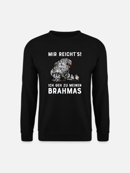 Brahma Hühner I Chicken Geflügel Motiv für - Unisex Pullover - Schwarz