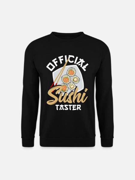 Dégustateur officiel de sushis Sushi Riz Fish Sashimi - Sweat-shirt Unisexe - noir