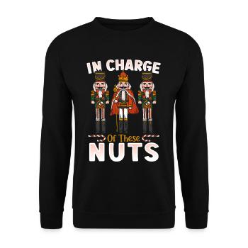 In Charge Of These Nuts Nutcracker Ballet - Unisex Pullover - Schwarz - Vorne - Alina (178cm) & Michal (187cm)