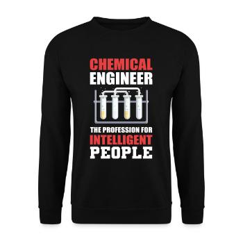 Chemical Engineer Chemical Engineering - Unisex Sweatshirt - black - Front - Alina (178cm) & Michal (187cm)