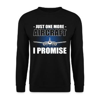 Juste un avion de plus que je promets mécanicien aéronautique - Sweat-shirt Unisexe - noir - Devant - Alina (178cm) & Michal (187cm)