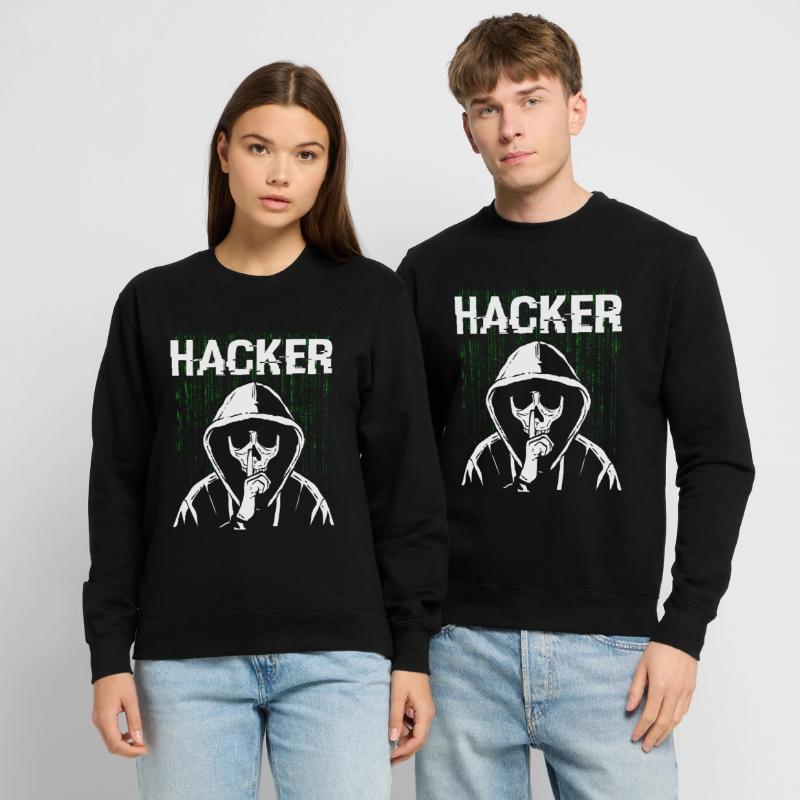 Hacker Skull Hacking Programming Dark Net Unisex Pullover