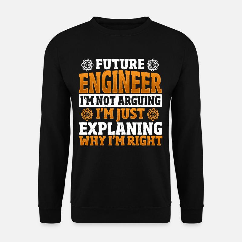 Future Engineer Mechanical Engineering Mechanical - Unisex Pullover - Schwarz