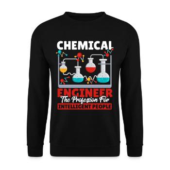 Chemical Engineer Chemist Chemical Engineering - Unisex Sweatshirt - black - Front - Alina (178cm) & Michal (187cm)