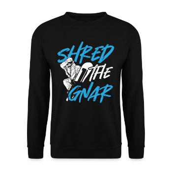 Shred The Gnar Snowboarding Snowboarder - Sweat-shirt Unisexe - noir - Devant - Alina (178cm) & Michal (187cm)