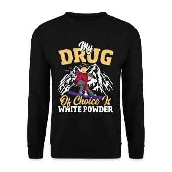 Snowboarding Snowboarder Mountain Snow - Unisex Pullover - Schwarz - Vorne - Alina (178cm) & Michal (187cm)