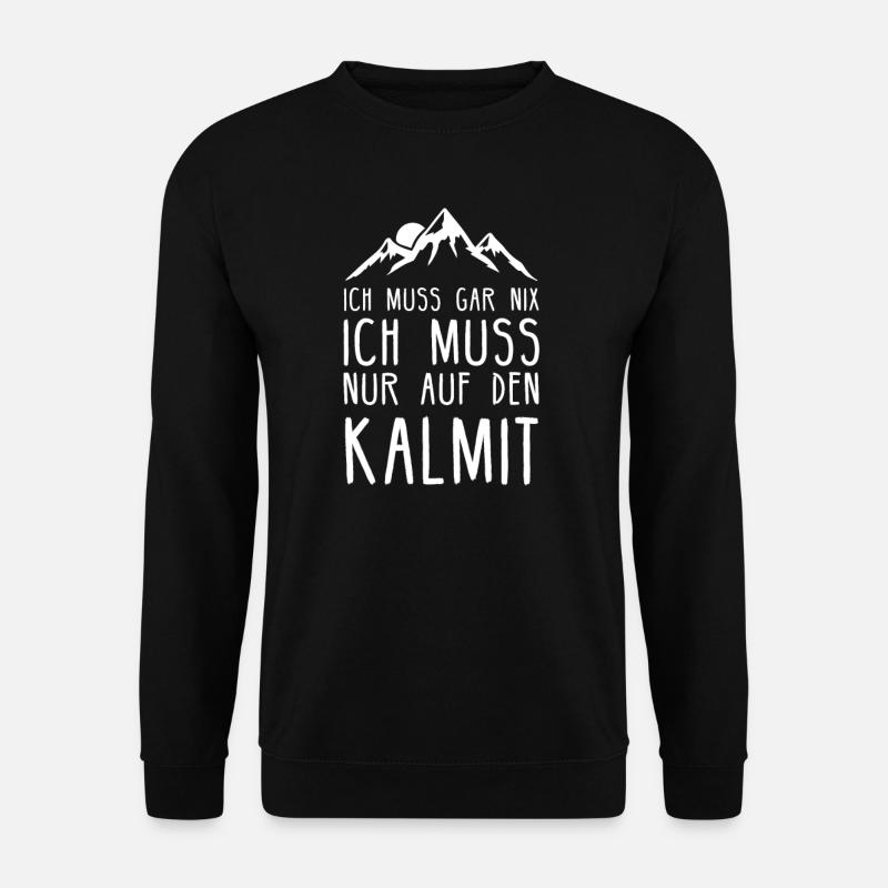Kalmit I Wandern Klettern Bergsteiger Motiv - Unisex Pullover - Schwarz
