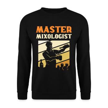 Master Mixologist Bartender Barkeeper - Unisex Pullover - Schwarz - Vorne - Alina (178cm) & Michal (187cm)