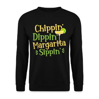 Chippin' Dippin' Margarita Sippin' Margarita Drink - Unisex Pullover - Schwarz - Vorne - Alina (178cm) & Michal (187cm)