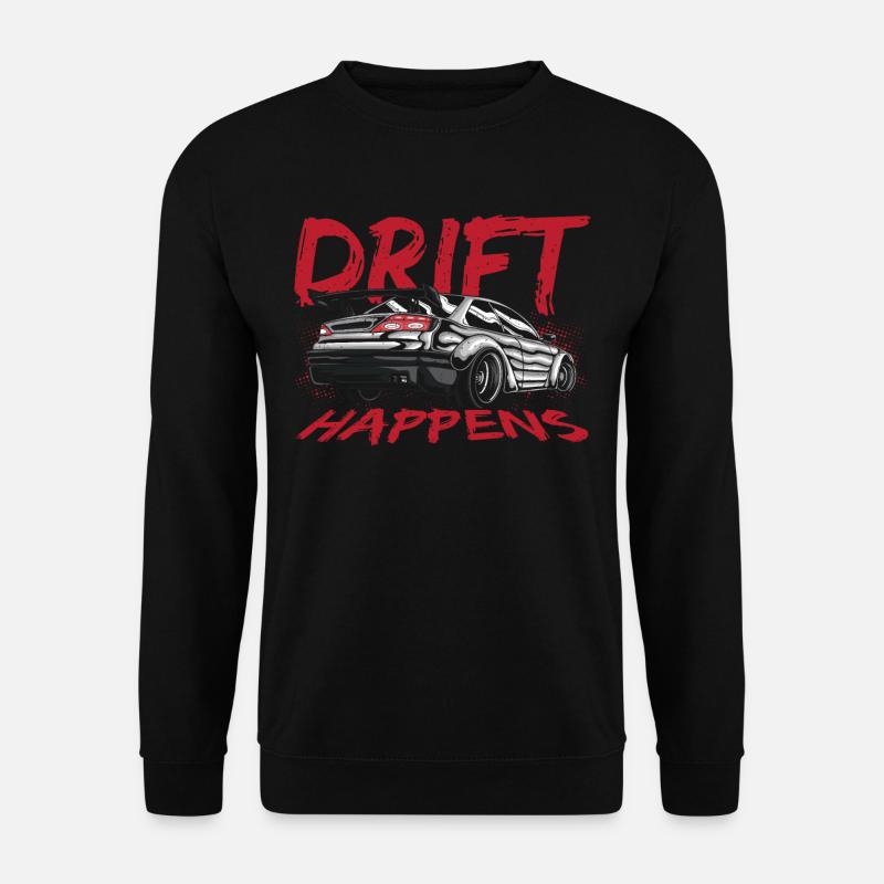 Drift Happens Drifting Car Racing - Unisex Pullover - Schwarz