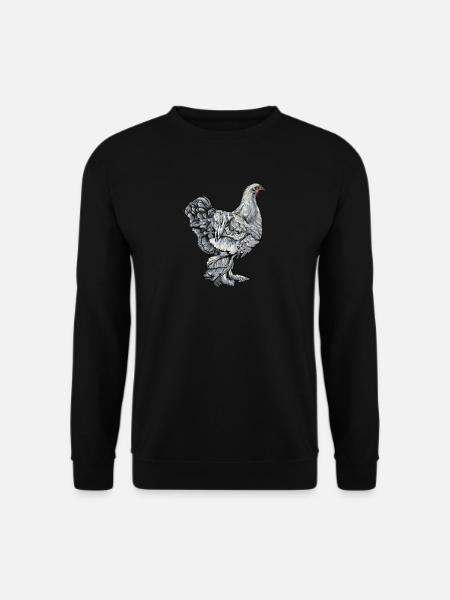 Brahma Hühner I Chicken Geflügel Motiv für - Unisex Pullover - Schwarz
